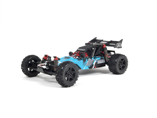 The ARRMA RAIDER Dune Buggy is built for extreme terrain and will also provide exciting performance during asphalt thrashing RC sessions.
