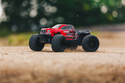ARRMA GRANITE 4X4 MONSTER TRUCK, RED/BLACK WITH BATTERY & CHARGER