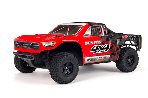 ARRMA SENTON 4X4 MEGA SHORT COURSE TRUCK - RED/BLACK WITH BATTERY & CHARGER