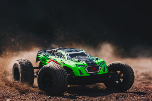 ARRMA FAZON VOLTAGE 2WD SPEED TRUCK, GREEN/BLACK WITH BATTERY & CHARGER