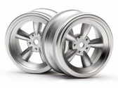 HPI 3815 - Vintage 5 Spoke Wheel 26mm Matte Chrome 0mm Offset