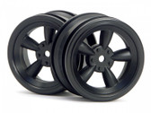 HPI 3815 - Vintage 5 Spoke Wheel 26mm Black 0mm Offset