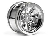 HPI 3812 - Vintage 8 Spoke Wheel 31mm S/Chrome 6mm Offset