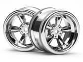 HPI 3822 - Vintage 8 Spoke Wheel 31mm S/Chrome 6mm Offset