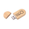 Oblong Wood Flash Drive