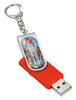 USB Epoxy dome with key chain twister USB (factory direct MOQ)