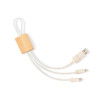 CHARGING CABLE made from wood organic hemp and wheat straw  NUSKIR