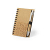 Notebook Cover is made from cork and recycled cardboard and accessories in wheat straw.