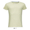 T-shirt Men's round neck striped pattern combed cotton MILES