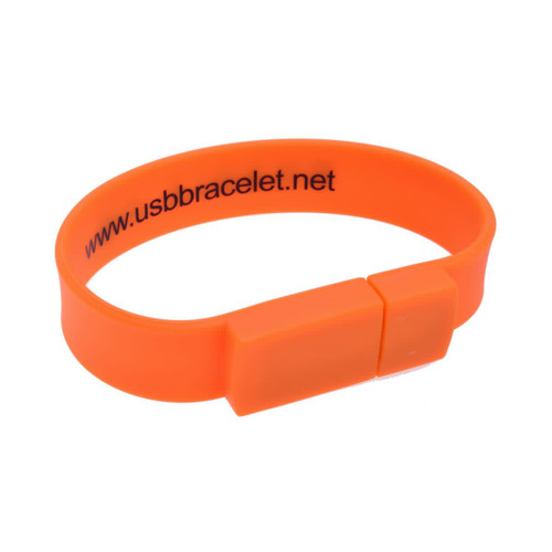 Rectangular Silicone Wristband Flash Drive