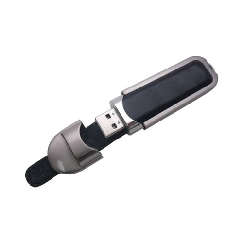 Metal Leather Flash Drive