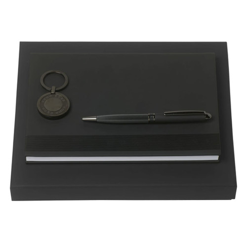 Set HUGO BOSS (ballpoint pen, note pad A5 & key ring) || 39-HPBHK878