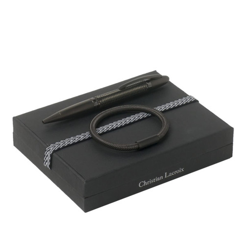 Set Textum Black (ballpoint pen & bracelet)