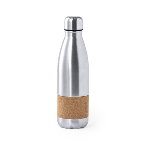 Drink Bottle stainless steel and cork 750ml