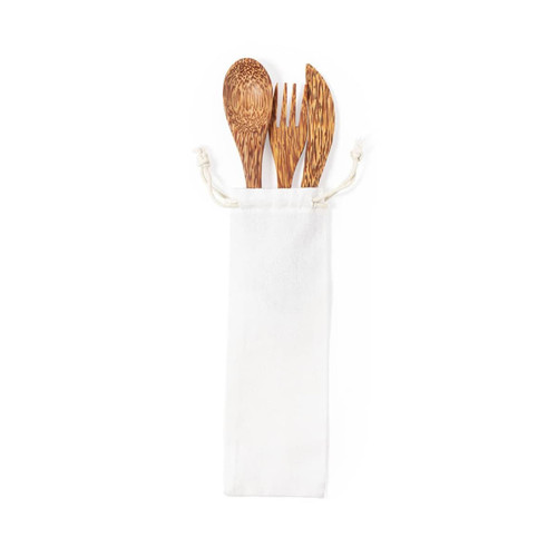 Cutlery Set  made from recycled coconut  Socex  ECO FRIENDLY