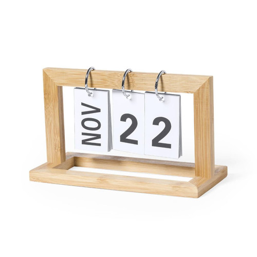 PERPETUAL DESK CALENDAR stand made from bamboo  VITELIX