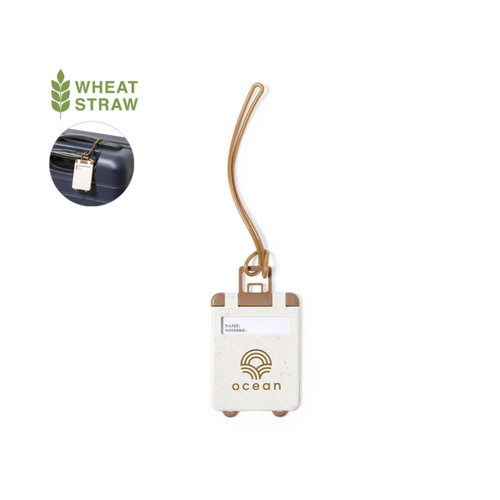 LUGGAGE TAG CLIFFER made from wheat straw  ECO FRIENDLY