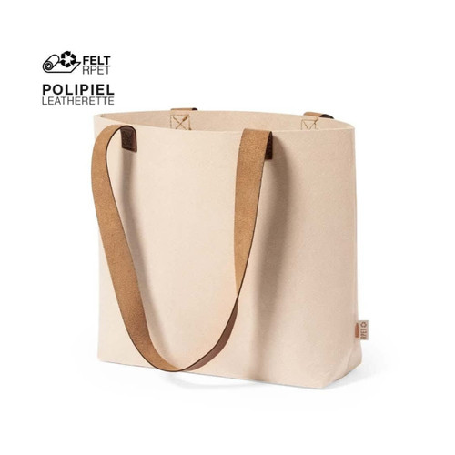 Tote shopping bag - Stylish handles Felt RPET material ECO FRIENDLY