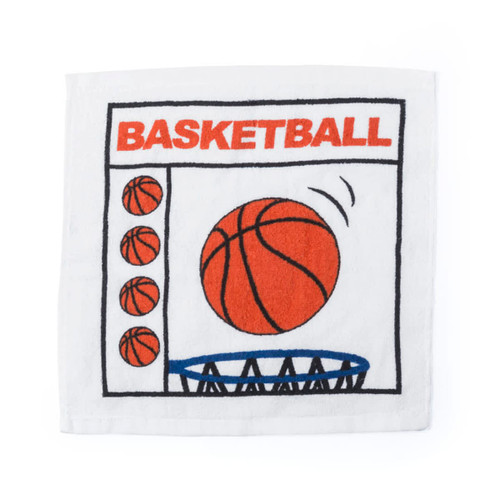 Towel FACE with sport design prints Golf , Tennis, Soccer , Basketball 30cm x 30cm Spica