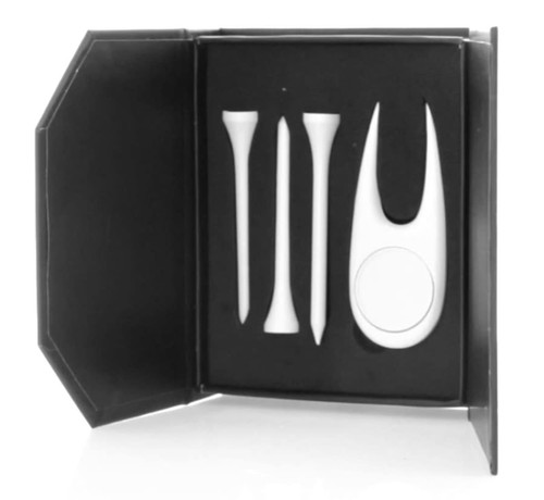 Golf gift Set  including metal divot repair and tees Grent