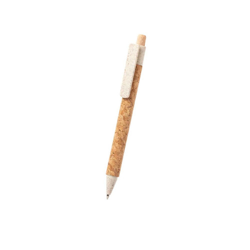 Pen made from cork and wheat straw Clover