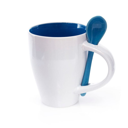 coffee Mug with spoon Ceramic 350ml