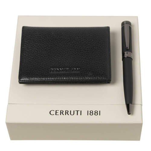 Set CERRUTI 1881 (ballpoint pen & card holder) || 39-NPBJ914A