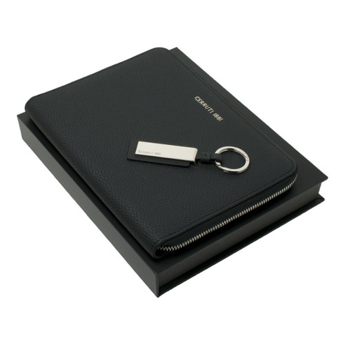 Set Hamilton Black (conference folder A5 & key ring)