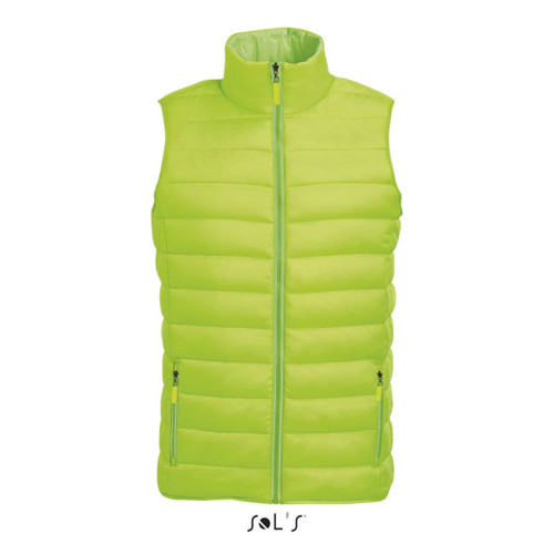 Vest Men's Puffer style contrast neck WAVE