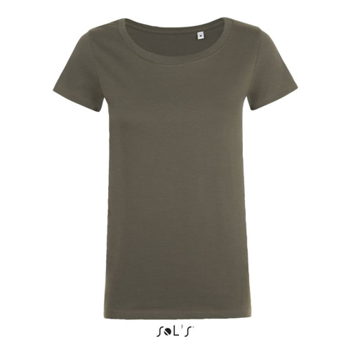 MIA WOMEN'S ROUND-NECK FITTED T-SHIRT