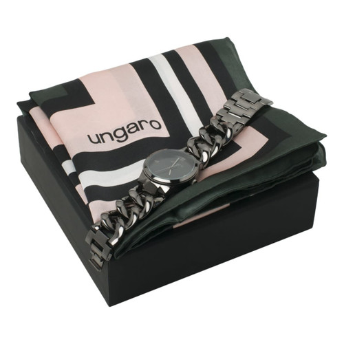 Set Catena Black (watch & silk scarf)