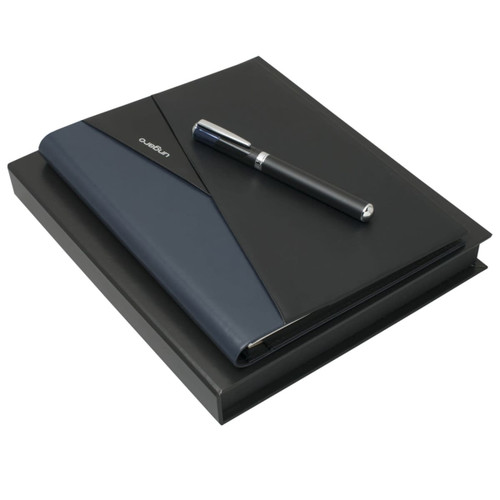 Set Lapo Dark Blue (rollerball pen & folder A5)