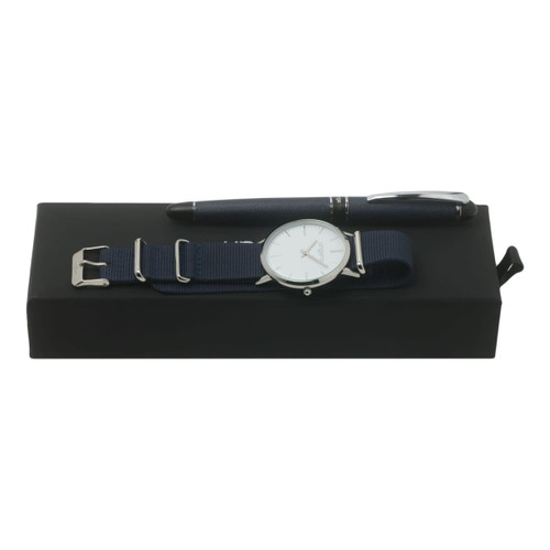 Set Uomo Blue (rollerball pen & watch)