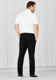 Mens Comfort Waist Flat Front Pant