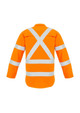 Mens Red Flame Hi Vis X Back Shirt