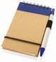 Notebook A6 size made from recycled paper with pen 80 pages