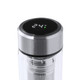 Vacuum Flask 390ml glass with temperature gauge in metal lid