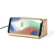 SPEAKER with wireless phone charger Made from natural bamboo wood cuttings ZAPHIR