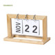 PERPETUAL DESK CALENDAR stand made from bamboo  VITELIX