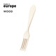 CUTLERY / FORK made from natural wood PEFC certification