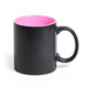 coffee Mug ceramic black exterior with coloured interior 350ml