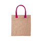 Tote bag JUTE material  Bag Kalkut Coloured handles ECO FRIENDLY