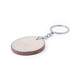 Keyring Beech wood cuts in oval or round shapes each one has its own texture