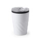 coffee Cup - 350ml Reusable with lid and bevelled body design