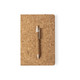 Note book and pen gift set - Cork and wheat straw ECO FRIENDLY