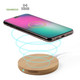 Wireless charger made from natural cut bamboo Hebant