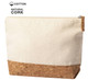 Beauty / Cosmetic/ Toiletries Bag Made from raw cotton and Cork