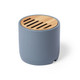 Speaker made from bamboo and limestone cement which is formed from a conglomerate of natural materials Piler