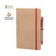 Notebook A5 - made from recycled cardboard includes pen with wheat straw accessories