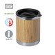 Coffee Cup double wall , insulated , bamboo and stainless steel 300ml